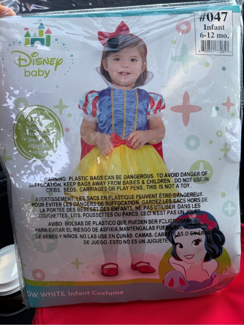 Disney Baby Snow White Costume - Blue, Yellow & Red